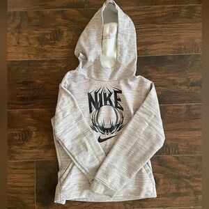 Boys Gray Nike baseball hoodie size M